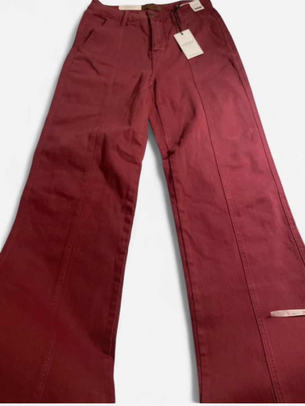 Judy Blue Boot 7/28 Boot Cut Pants in Burgundy